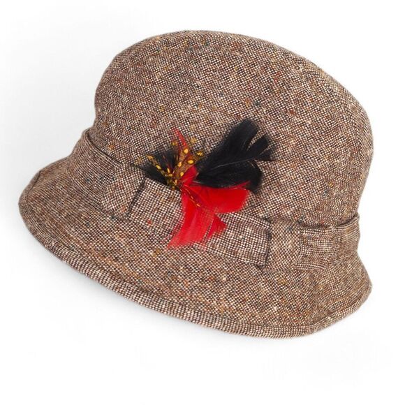The Traveler Crushable by Country Gentlemen Vintage Wool Tweed Hat 6 7/8 - Picture 2 of 7
